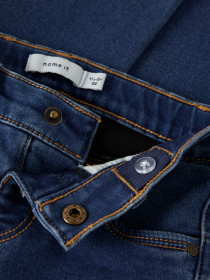 NAME IT Jeans Fleece Salli Boot Dark Blue Denim